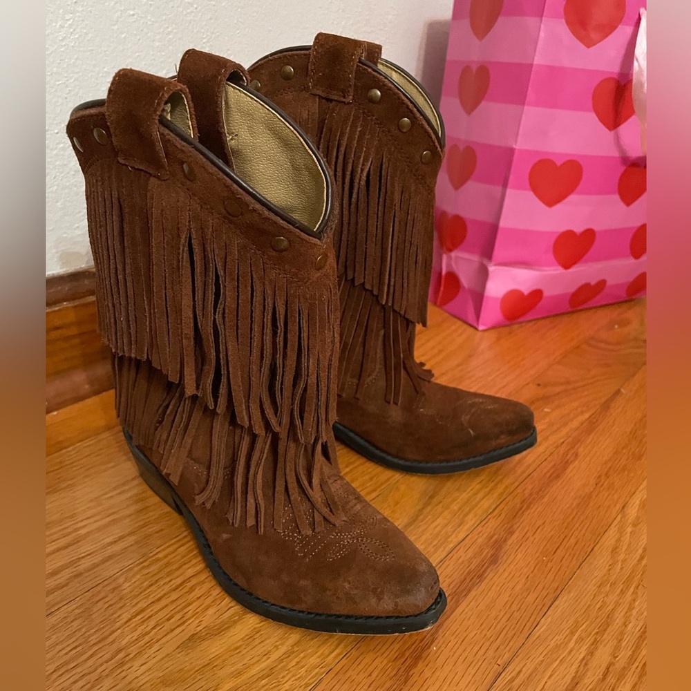 Smoky Mountain Fringe Boots size 13